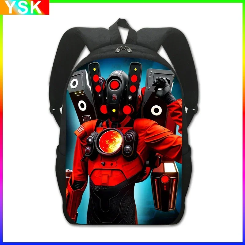 

Туалет Skibidi мужской рюкзак с динамиком титана Детский рюкзак для мальчиков дорожный рюкзак сумка для хранения сумки для книг сумка для косплея