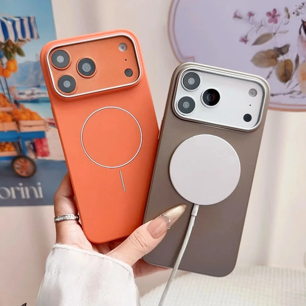Ultra Thin Matte Magnetic Case with Textured Metallic Paint Finish