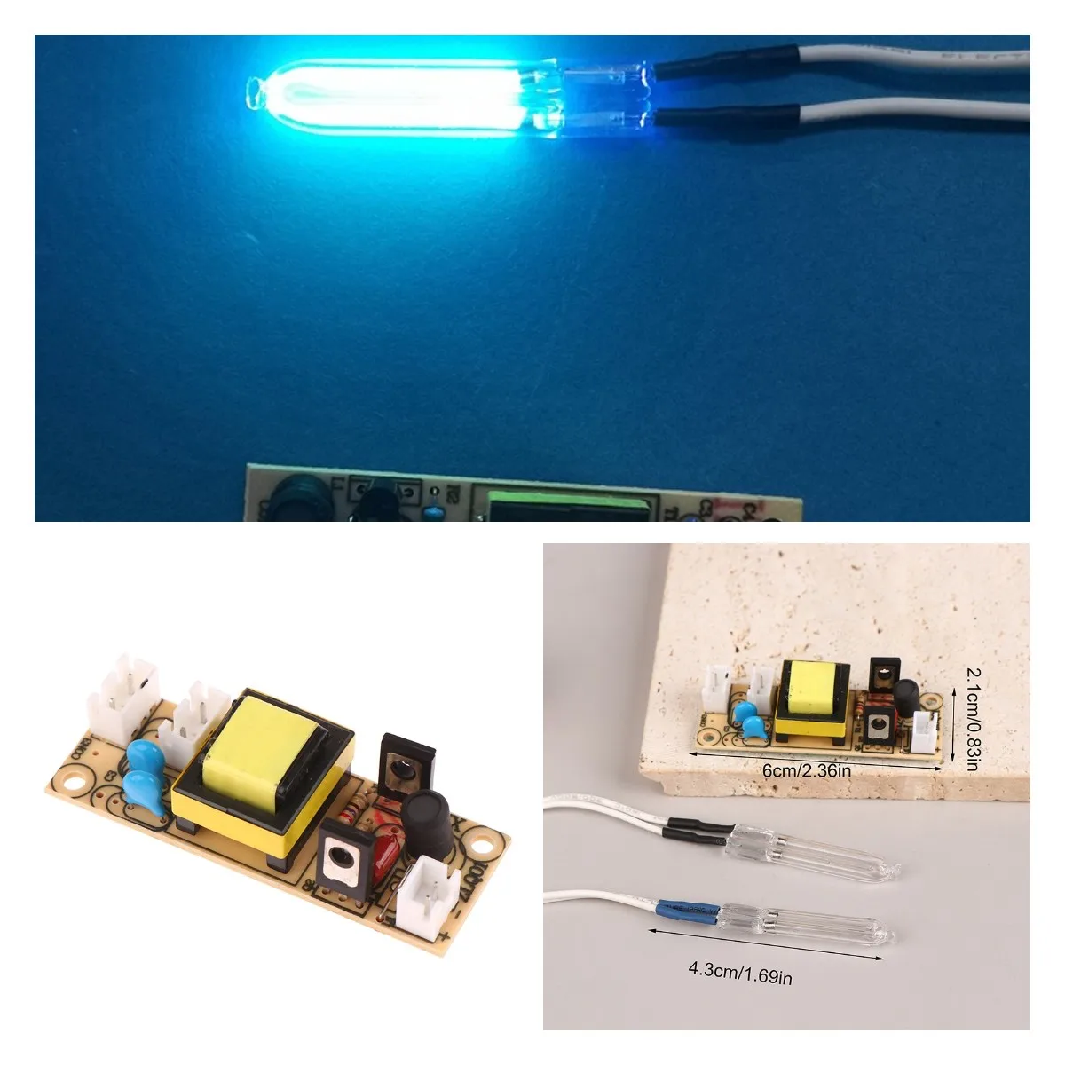 

1Pc Lamp Driver Board Power Transformer Ultraviolet UVC Lamp Electronic Ballast Overload Protection Function Accessories