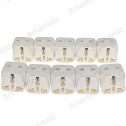 Universal 2 - in - 1 Travel Adapter for Australia and New Zealand - Grounded Type I Plug Socket (10pcs white)
