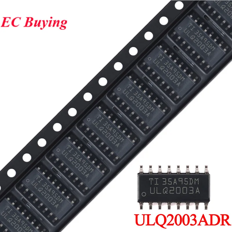 10Pcs/5pcs ULQ2003ADR ULQ2003A ULQ2003AD ULQ2003 2003 2003A SOIC-16 7-channel Darlington Transistor Array Chip IC 10Pcs/5pcs ULQ2003ADR ULQ2003A ULQ2003AD ULQ2003 2003 2003A SOIC-16 7-channel Darlington Transistor Array Chip IC