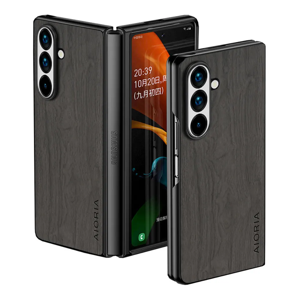 Bamboo Wood Pattern Leather Cover