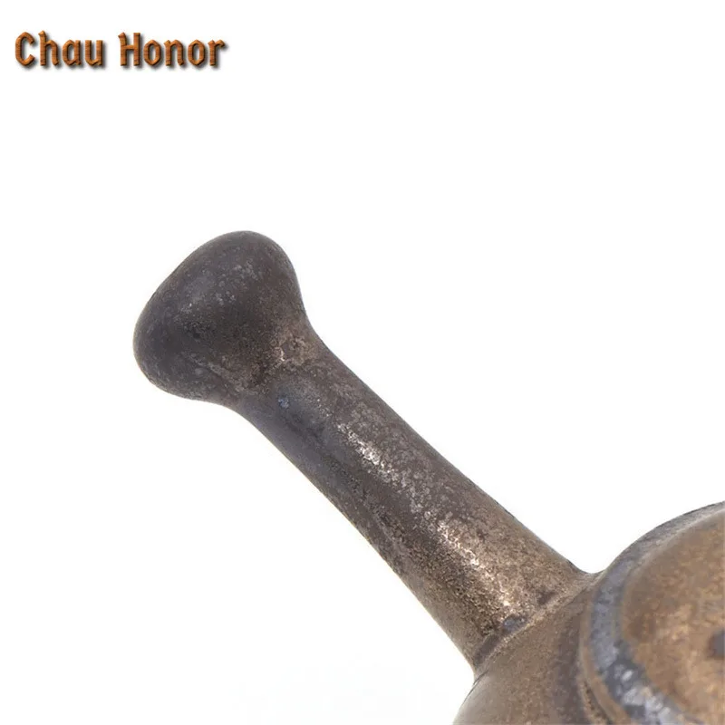 180ml Vintage Gilding Coarse Ceramic Side Handled Teapot Handmade Flower Art Pu'er Master Pots Household Teaware Gift Packaging