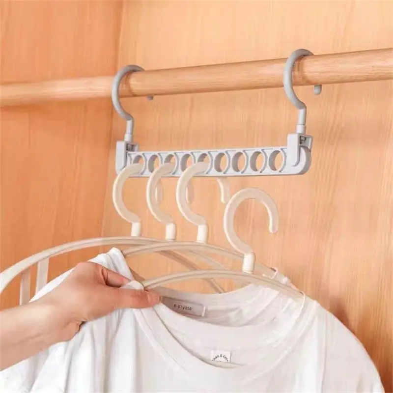 1pcs Nine Hole Hanger Creative Multi Functional Hanger Household Internet Popular Magic Storage Artifact