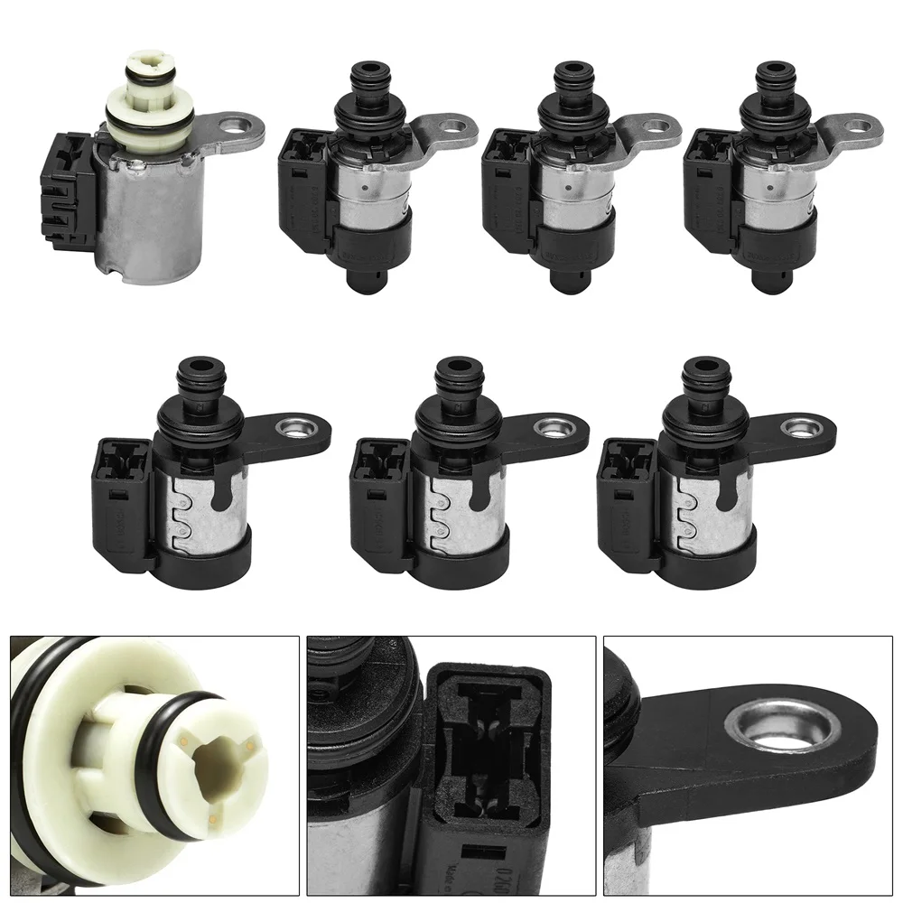

7pcs RE5R05A 123929A 123933A 123934A 63431A-U Transmission Solenoid Compatible with Nissan Infiniti Hyundai Kia Datsun
