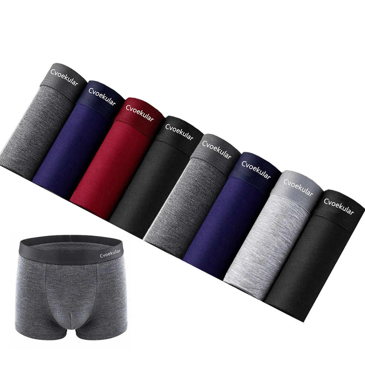 Cvoekular 4/8pcs Man Boxer Underwear Sous Vetement Homme Panties Bokserki Meskie Shorts Sexy Lingerie High Quality Underpants 4 8pcs men s panties ice silk men boxer shorts underwear breathable sexy thin boxershorts cool underpants large size l 5xl