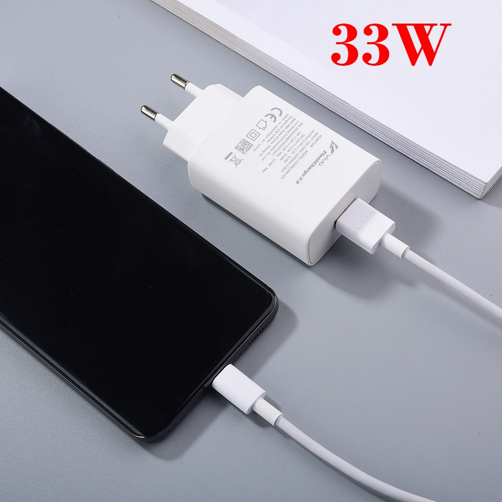 Original Vivo X70 Pro + 5g Charger 55w 33w Flashcharge2.0 Power Adapter