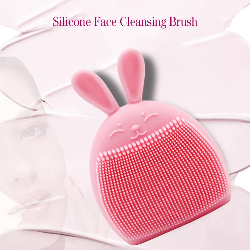 Cute Silicone Facial Scrub Cleansing Brush Scrubber for Face Washing Product Pore Cleaner Exfoliator Face Scrub Brush Skin Care