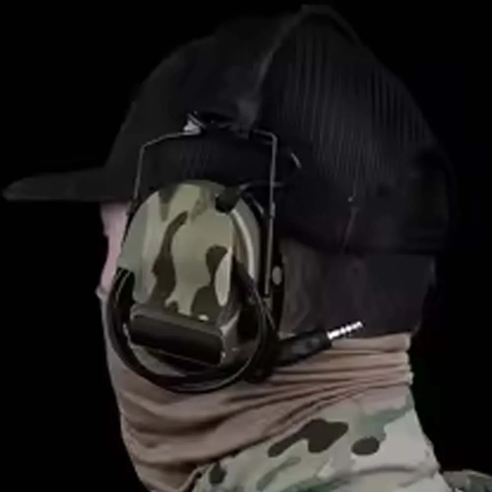 1Pair Tactical Headset Camouflage Decorative Velcro for ComTac (II/III/V/VI) Hunting Shooting Headphone