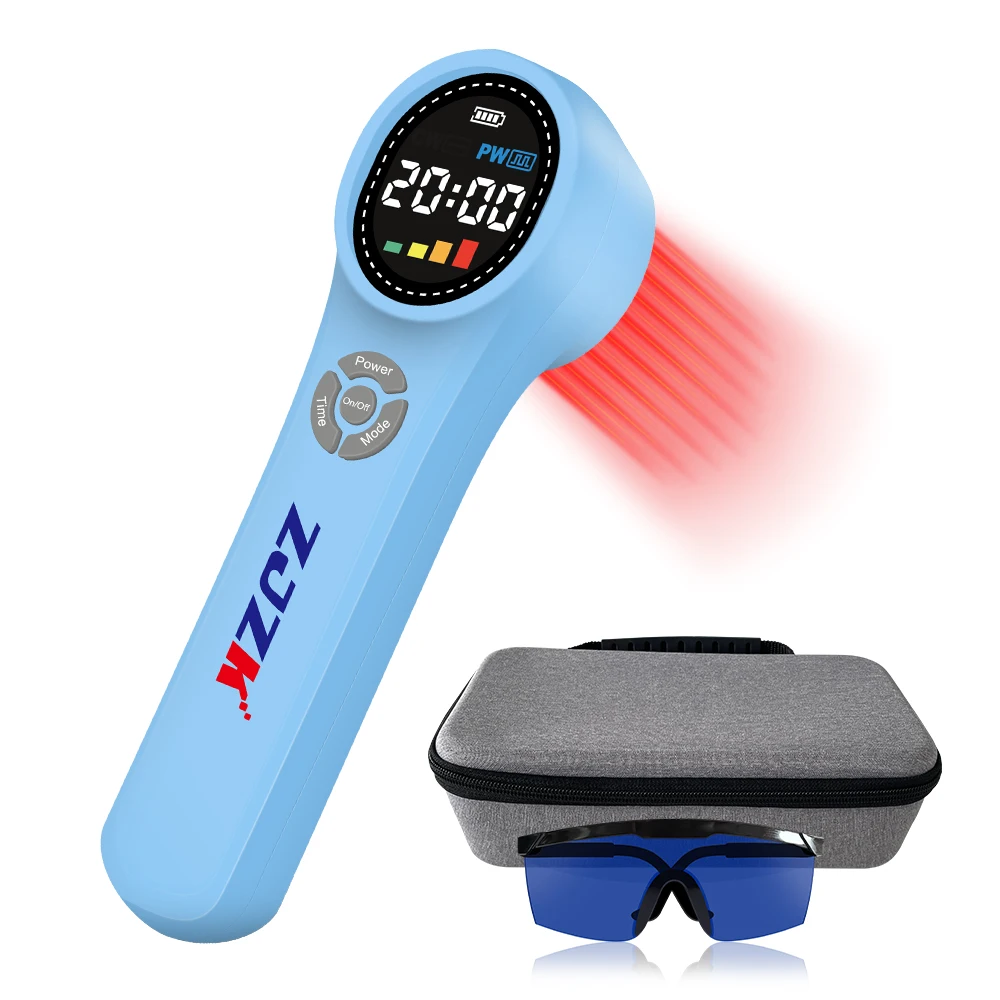 

New Portable Physical Treatment LLLT Low-level Infrared Red Light Cold Laser Therapy Device For Relieve Neck Back Pain Relief
