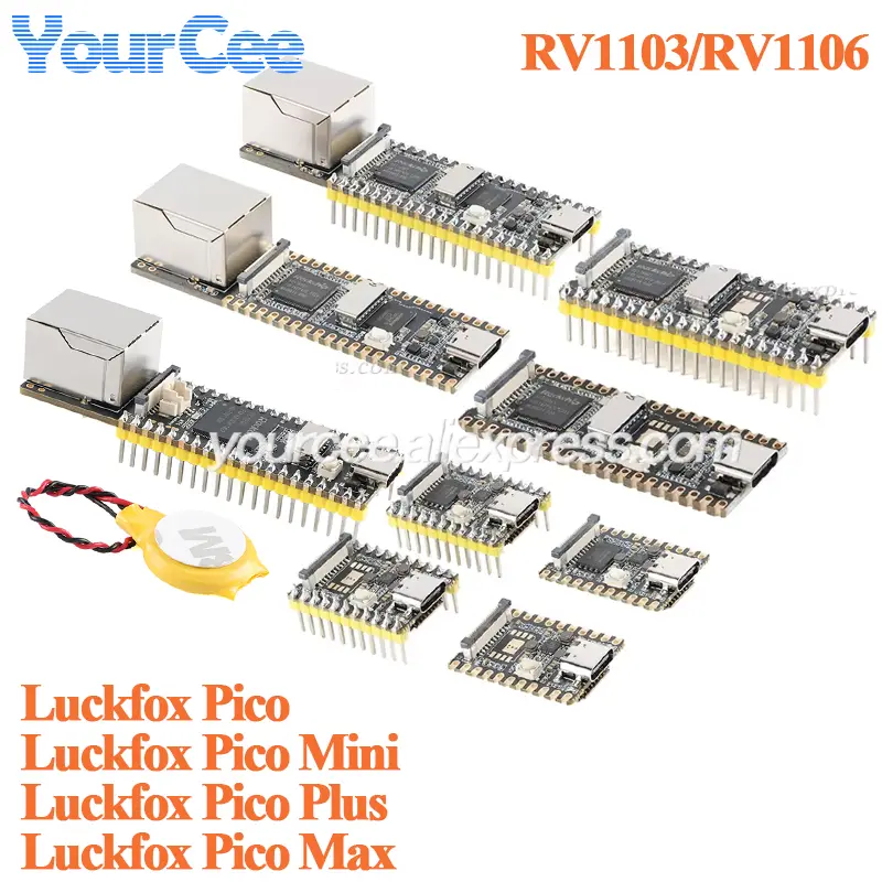LuckFox Pico Pro/Mini/Plus/Max Linux Development Board RV1103 64MB RV1106 Memory Rockchip with Network Port image 1
