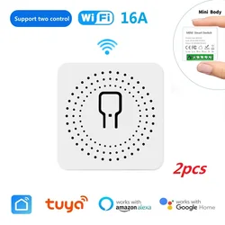 WiFi Smart Switch with Timer and Remote Control 16A - 2pcs