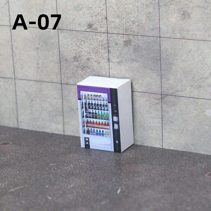 1/64 Scale Diorama Model Vending Machine Model Scene Display Props Vending Machine Scene Model Collection Toy Gift 6