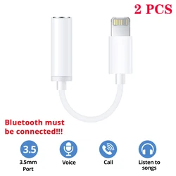 Universal Lightning to 3.5mm Audio Adapter (2PCS Call and Voice)