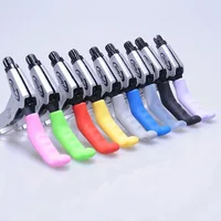 Couvercle de poignée de frein de vélo en Silicone, poignées de guidon de vélo vtt, housse de protection antidérapante, équipement de protection de vélo, accessoires de vélo 4