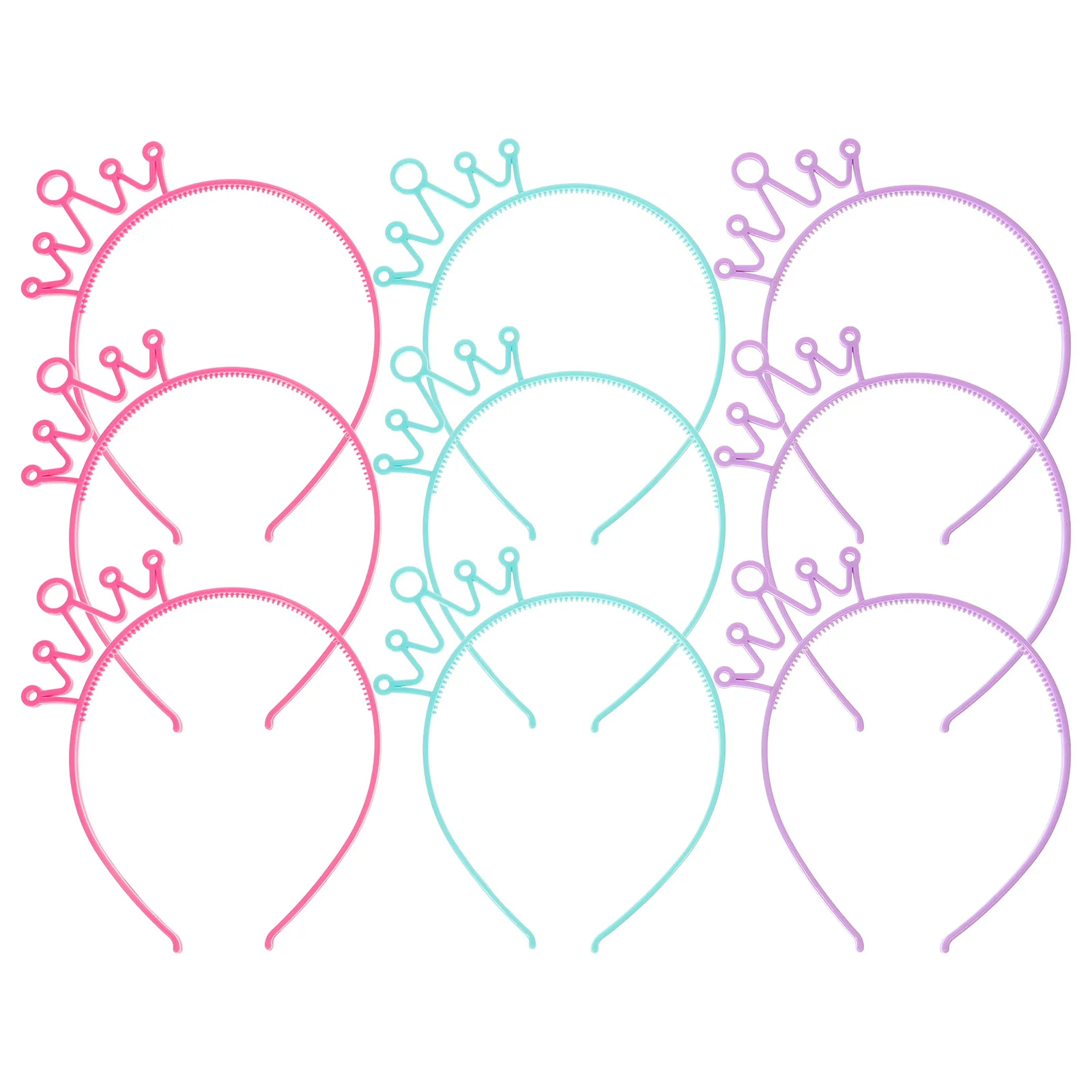 

9 шт. повязки на голову Костюм Тиара Дети День рождения лента для волос день рождения стаканчики для вечеринки, подарков для детей