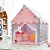 1.35M Large Children Toy Tent  Wigwam Folding Kids Tent Tipi Baby Play House Girls Pink Princess Castle Child Room Decor Gifts 2