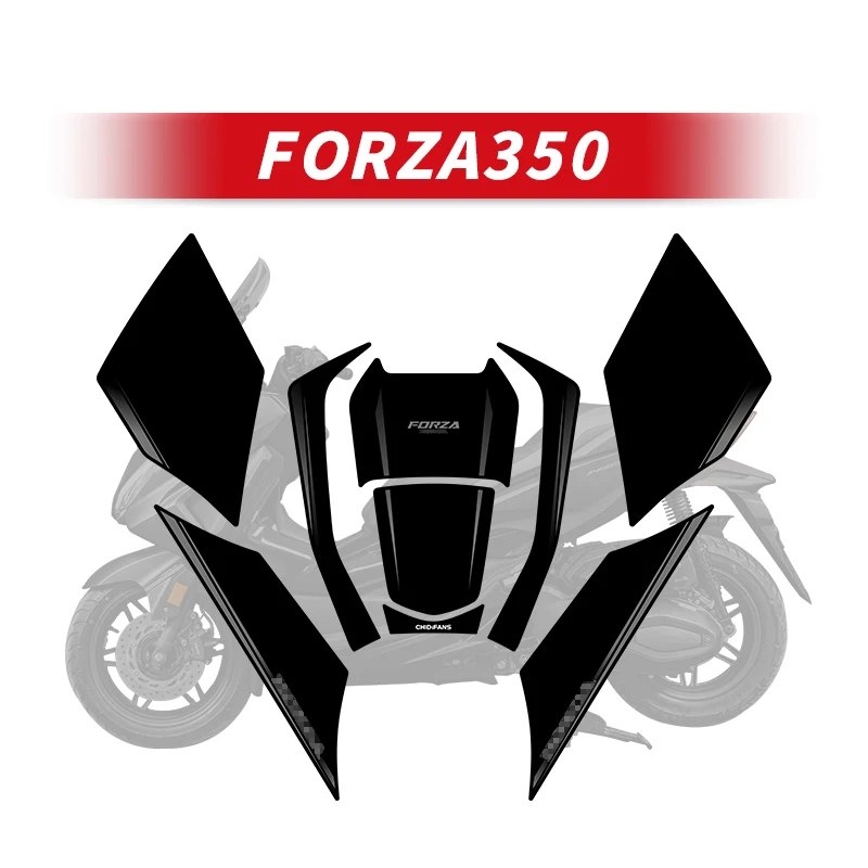 

Used for HONDA FORZA350 Motor Bike Fuel Tank Stickers Kits Motorcycle Gas Pad Decoration And Protection Decals Can Choose Style