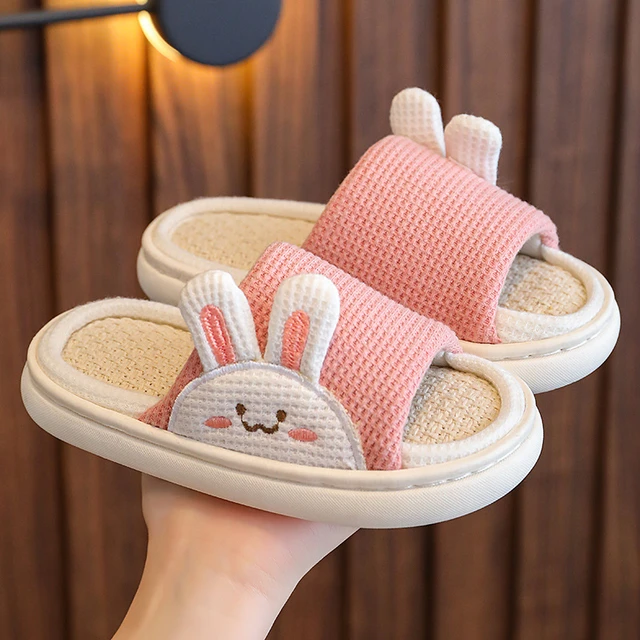 Enfants pantoufles pour tout-petits garçons chaussures d'intérieur bébé  fille diapositives coton tongs chaud hiver maison enfants pantoufle chambre  chaussures 