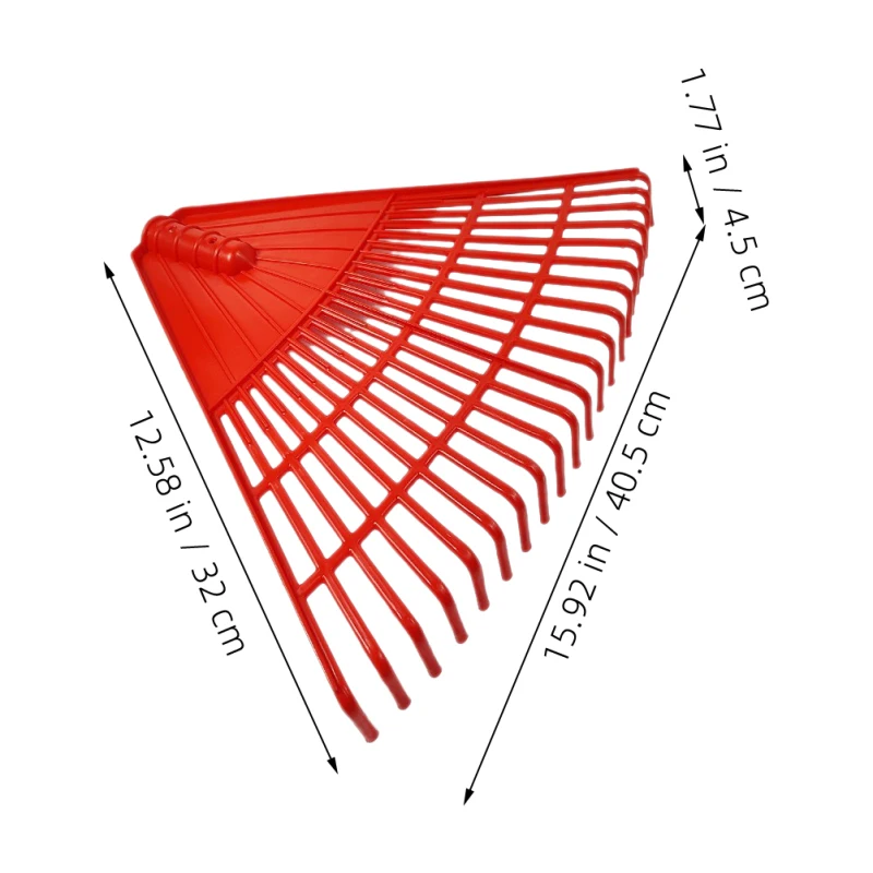 Description Picture 6 of itemGrass Rake Garden Artificial Leaf Rakes Plastic Garden Soil Leaves Rake for Lawns Yard Lightweight Heavy Duty Hand Tools