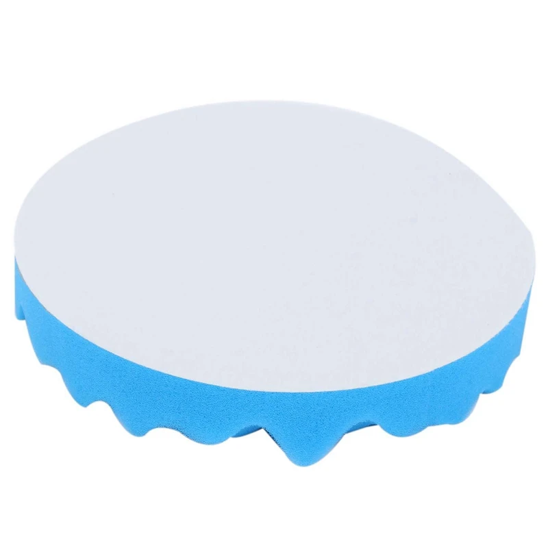 1X 7 Inch Inch 180Mm Soft Wool Clean Polishing Buffing Bonnet Pad & 4Pcs 7Inch/180Mm Sponge Polishing Buffer Pad
