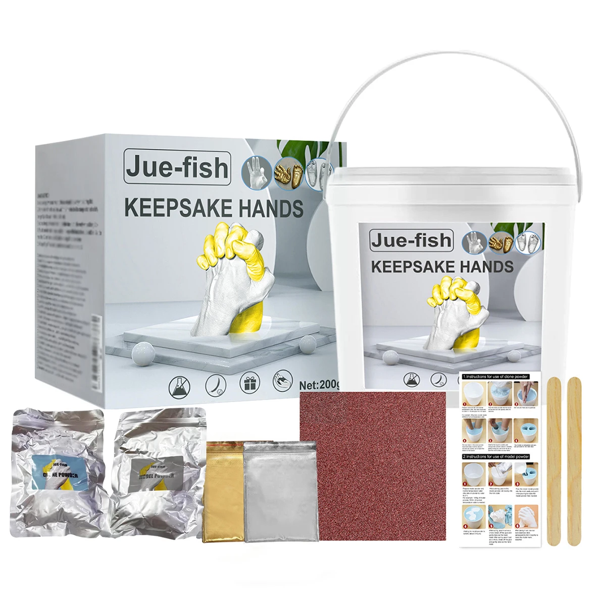 1PC Three-dimensional Hand Model Powder DIY Souvenir