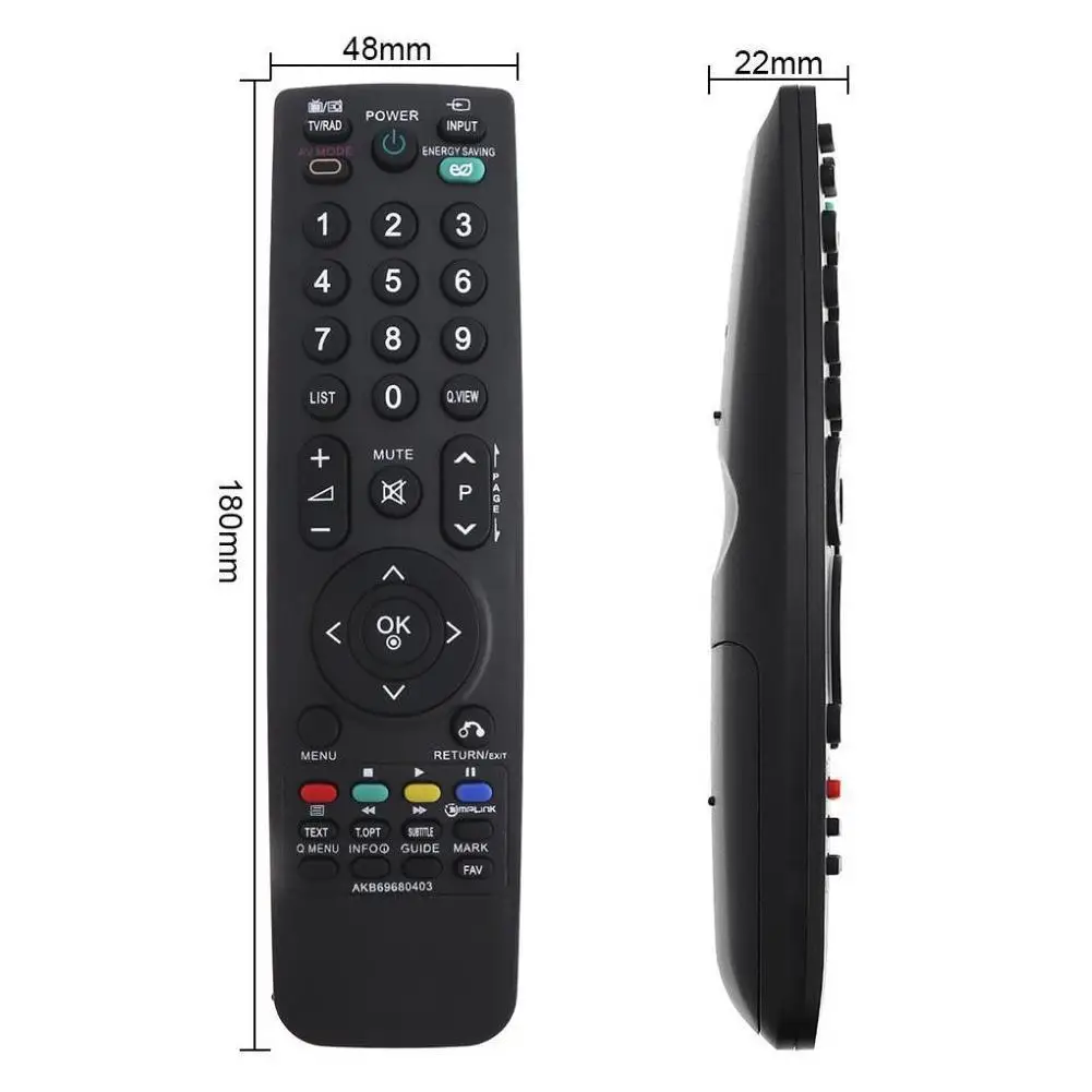 LG LCD TV용 장거리 리모컨, 리모컨 AKB69680403, 일반 AKB69680438, 영어 버전