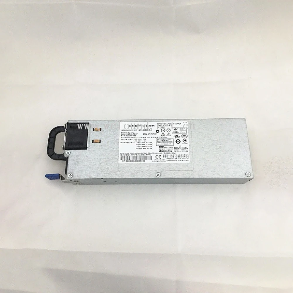 전원 공급 장치, HP 622381-001 622381-101 671797-001HSTNS-PD27, 500W 하이 퀄리티, 테스트 완료, 빠른 배송 DPS-500AB-3 A