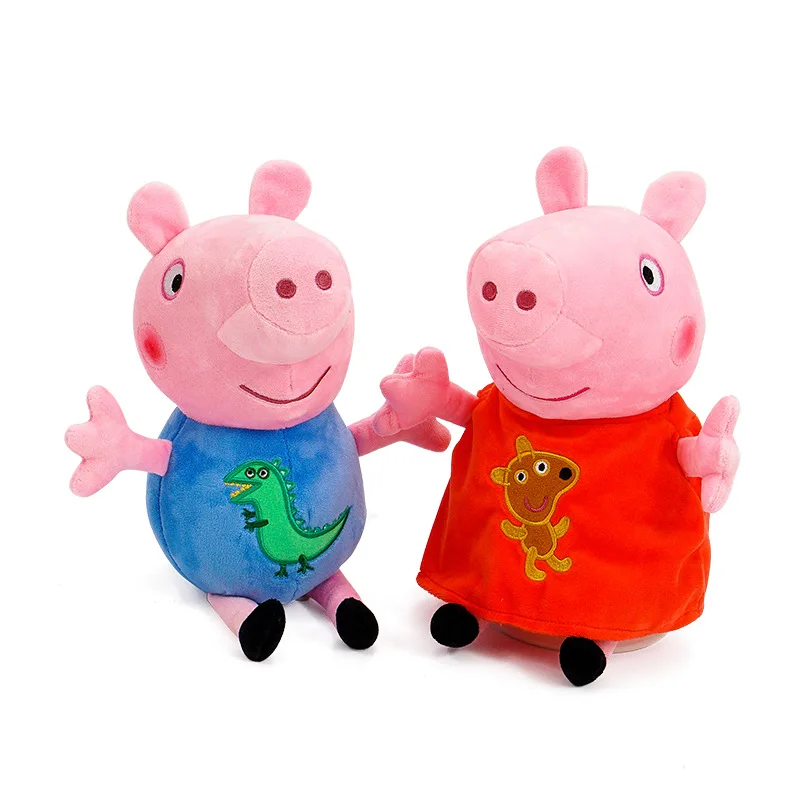 ペッパピッグファミリーぬいぐるみ,19 cm,オリジナルおもちゃ