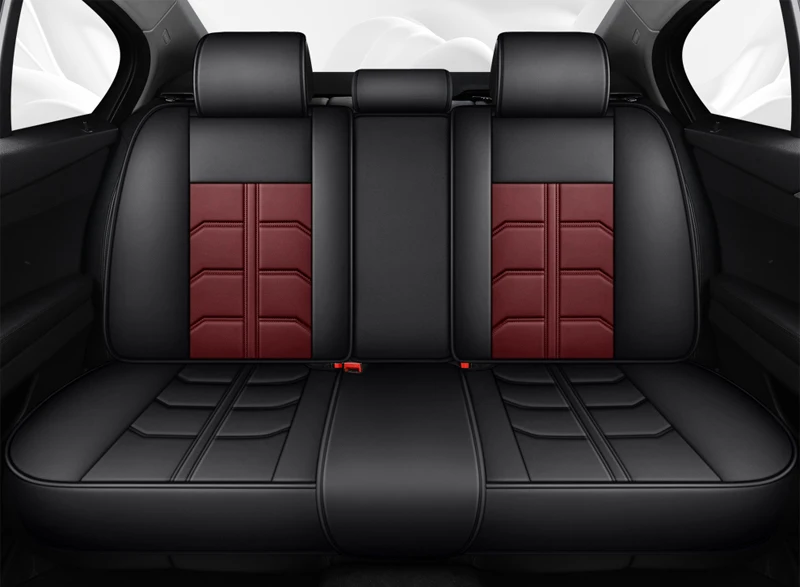 ALKANI Coprisedili Auto Pelle per Opel Crossland X/SUV (2017 -), Impermeabile Set Fodere Anteriori e Posteriori Copri Sedili Auto Set Coprisedili, Coprisedile Auto Compatibile Airbag Laterale(A