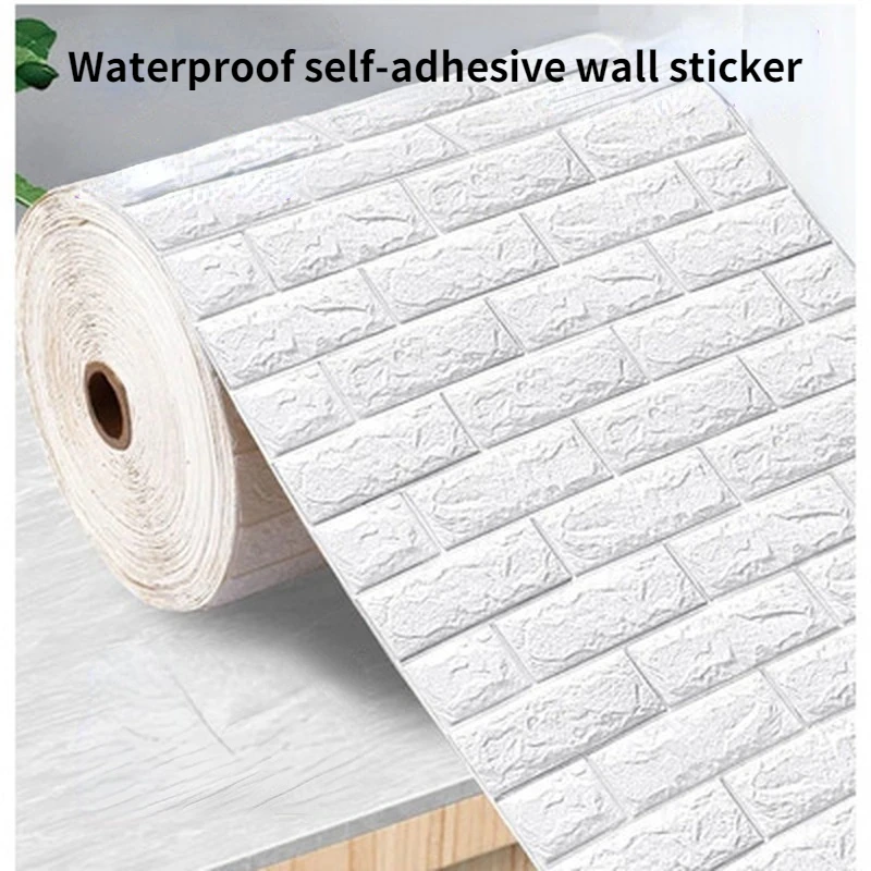 

Formaldehyde-free Environmental Protection Wall Stickers DIY 3D Waterproof Self-adhesive Wallpaper for TV Wall