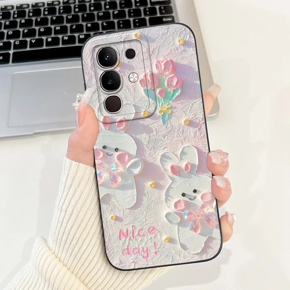 Fashion Rabbit Cartoon Shockproof Phone Case - Soft TPU Cover