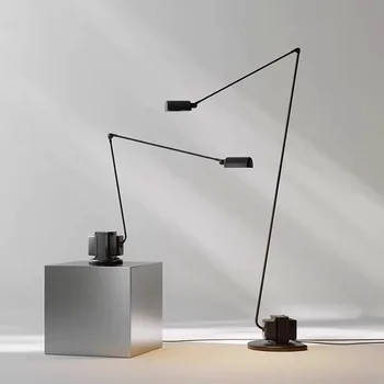 Italian Motor Floor Lamp Vintage Long Arm Table Desk Light for Living Room Bedroom