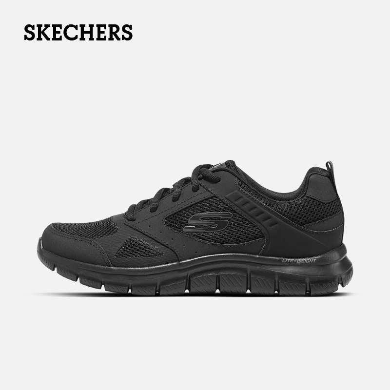 Skechers-zapatos deportivos de malla transpirable para hombre, a la moda Zapatillas de deporte, cómodas, de pista