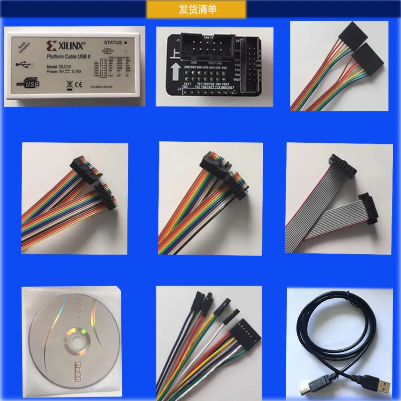 Xilinx Platform Cable DLC10 USB Download Cable Jtag Programmer for FPGA CPLD support XP/WIN7/WIN8/Linux 2