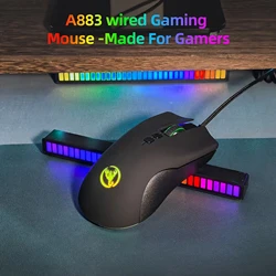 Premium Ergonomic Gaming Mouse with Anti - Slip Grip and LED Lighting (Black)