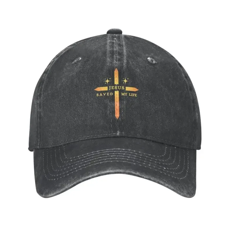 

Personalized Cotton Christian Jesus Saved My Life Baseball Cap Hip Hop Women Men's Adjustable Dad Hat Spring