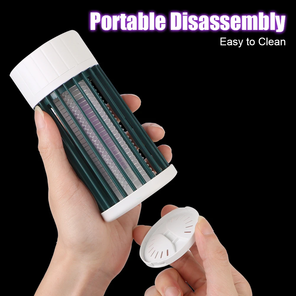 Mute Electronic Insect Killers Camping Anti Fly Trap LED Rechargeable Anti Mosquito Repellent Killer Portable Indoor Bug Zapper