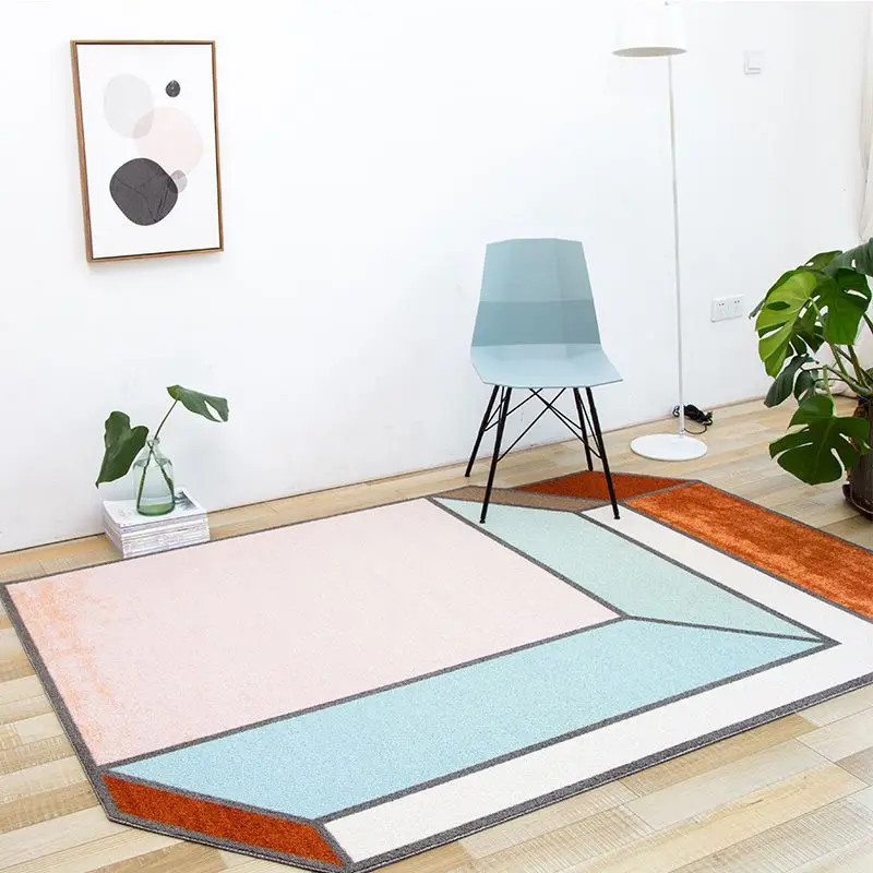 

Nordic three-dimensional geometric carpet, irregular and minimalist creative living room, bedroom carpet, floor mat