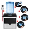 Hicon 2 in 1 Water Ice Maker, 48lbs Daily Ice Cube Makers,Stainless Steel Ice Makers Countertop,Tabletop Ice Maker Machine with 4