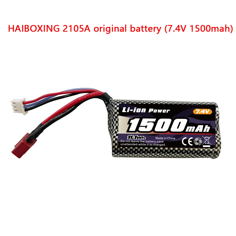

7,4 1500 мАч Оригинальный аккумулятор для HAIBOXING T10/2105A аксессуары для радиоуправляемых автомобилей Автомобильный аккумулятор с дистанционным управлением