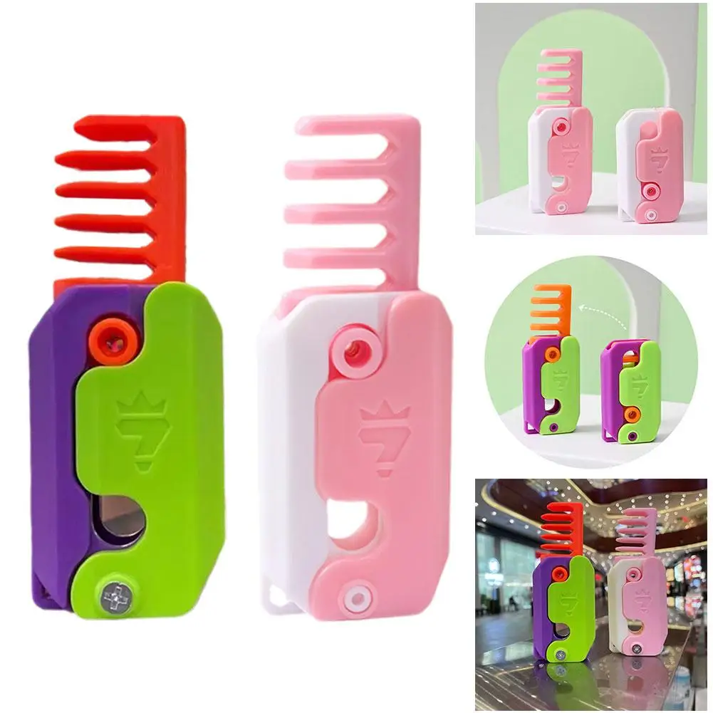 

3D Straight Jump Gravity Comb Creative Decompression Model Comb of Gravity Small Jump Radish Gravity Straight M8H3
