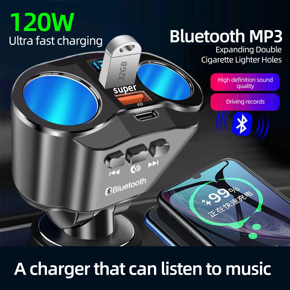 Universal Car Cigarette Lighter Socket Adapter Dual USB Double Plug Charger  Splitter 12V Dual USB Charger Car Accessories - AliExpress