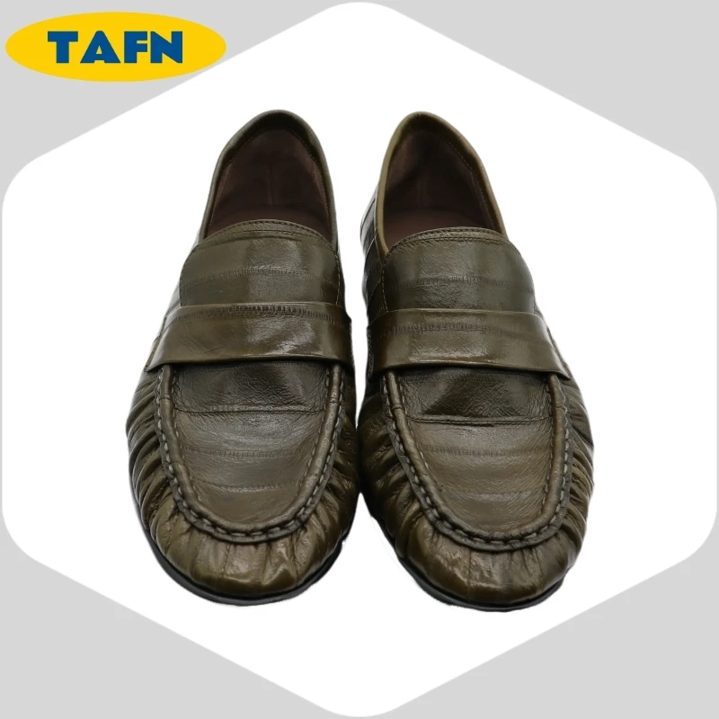 Loafers Slip-on Flat Shoes Trendy Style High-End Good-Looking All-Matching Comfortable Refined and Simple A40101 3