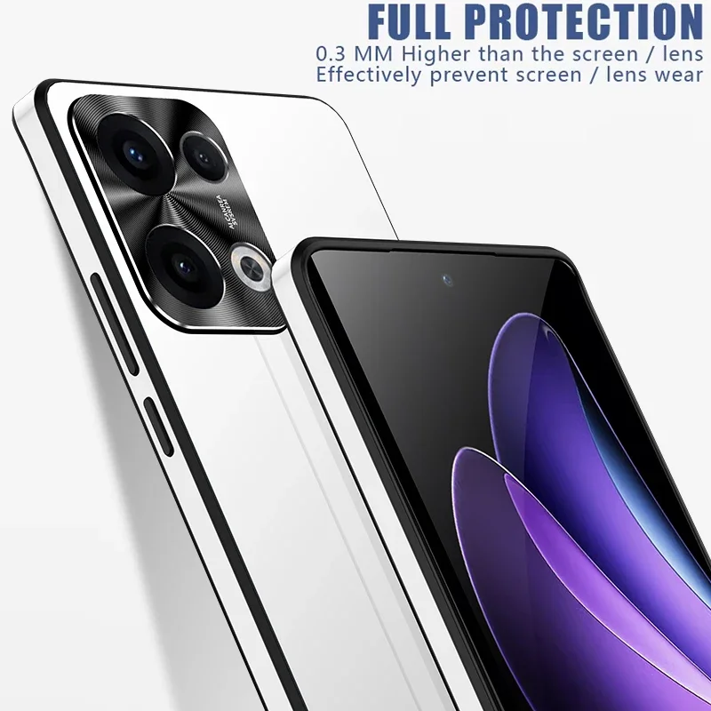 Sleek Metal Camera Full Protection Phone Case - Shockproof & Anti-Drop Soft Edge Bumper Cover