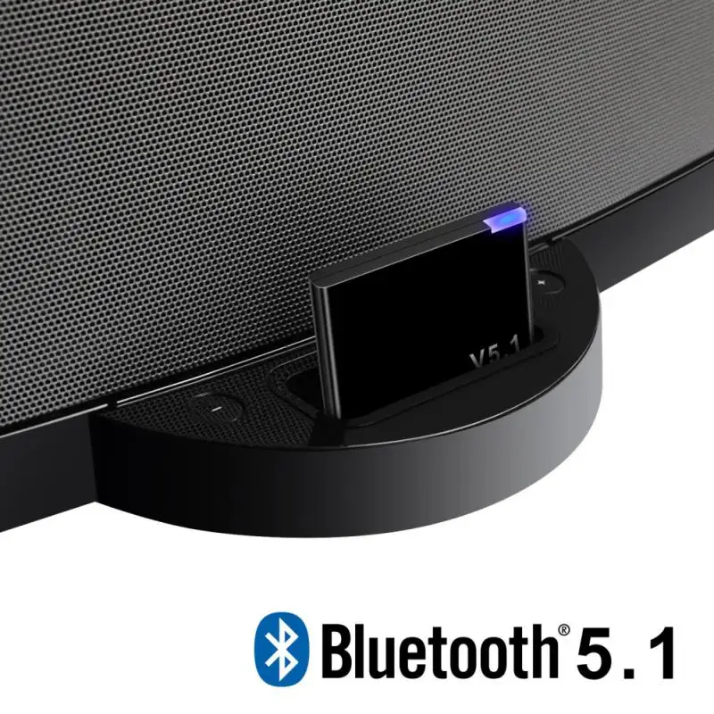 Pin Wireless Bluetooth Audio Receiver 5.1 Adapter For IPod IPhone Dock Docking Station Speaker