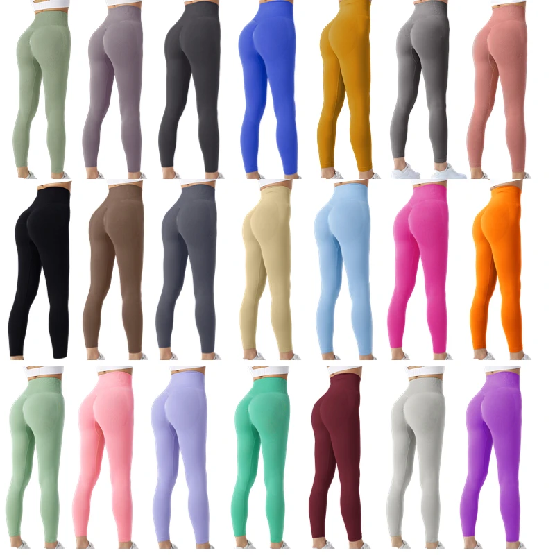

21 Colors Women Seamless Sports Leggings High Waist Fitness Leggings Push Up Yoga Leggings Workout Gym Clothing Sports Pants