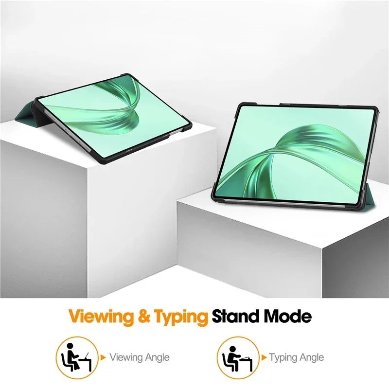Premium Flip Tri-Fold Tablet Case with Stylus - PU Leather Hard Cover for Honor Pad X8a (11.0 inch, 2024)