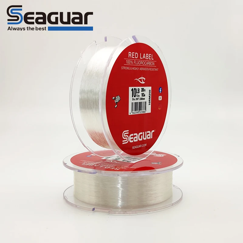 Seaguar Red Label Fluorocarbon 100% Japan Original Shock Leader Fishing Line Fluorocarbon Leader Line Monofilament Carp Wire