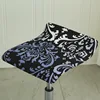 Bar Stool Cover Cashier Chair Covers Stretch Stool Seat Slipcovers Stretch Elastic Hotel Banquet Dining Small Chair Case 3